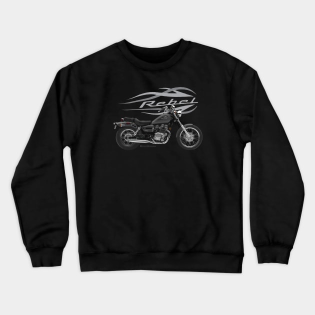 Honda Rebel 250 12 grey, sl Crewneck Sweatshirt by MessyHighway